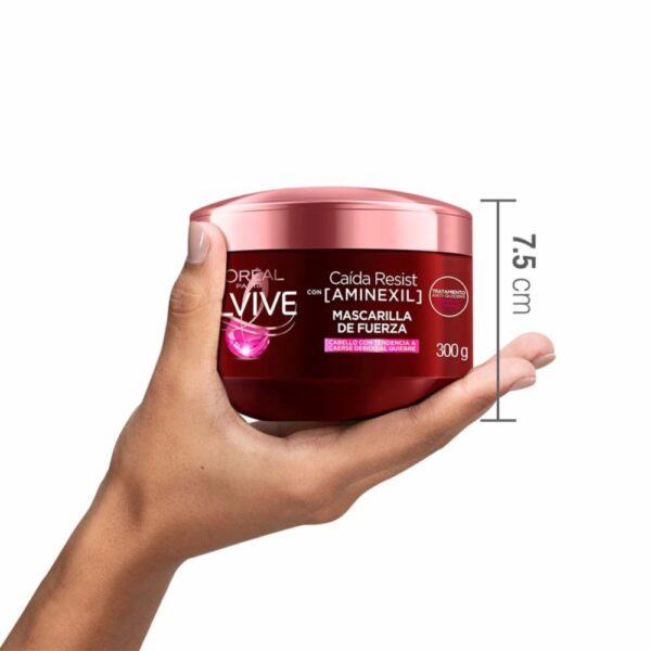 Mascarilla Capilar Caída Resist Con Aminexil + Cafeína Para Cabello Quebradizo ELVIVE L´ORÉAL 300 G - Imagen 4