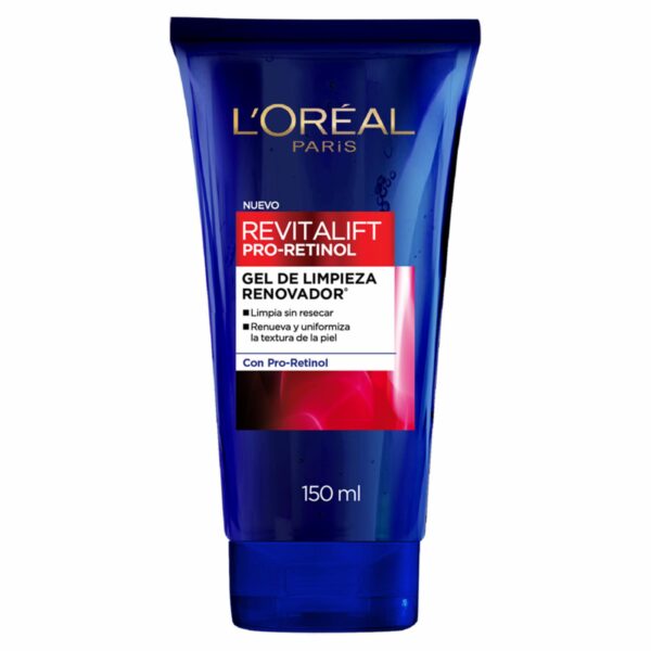 Limpiador Facial En Gel Renovador Con Pro-Retinol Revitalift ELVIVE L´ORÉAL 150 Ml - Imagen 2