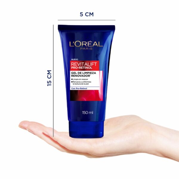 Limpiador Facial En Gel Renovador Con Pro-Retinol Revitalift ELVIVE L´ORÉAL 150 Ml - Imagen 4