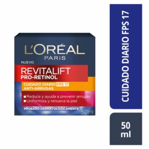 Crema Facial De Día Anti Arrugas Con Pro Retinol Fps 17 Revitalift L´ORÉAL 50 Ml