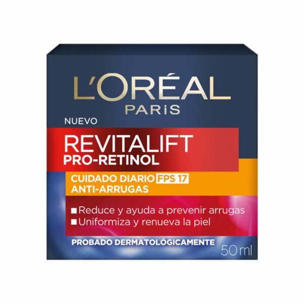 Crema Facial De Día Anti Arrugas Con Pro Retinol Fps 17 Revitalift L´ORÉAL 50 Ml - Imagen 3