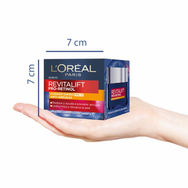 Crema Facial De Día Anti Arrugas Con Pro Retinol Fps 17 Revitalift L´ORÉAL 50 Ml - Imagen 10