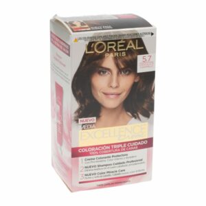Tinte Para Cabello Tono 5.7 Chocolate Caramelo EXCELLENCE L´ORÉAL 1 Kit