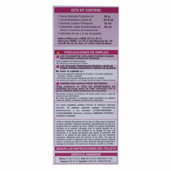 Tinte Para Cabello Tono 5.7 Chocolate Caramelo EXCELLENCE L´ORÉAL 1 Kit - Imagen 2