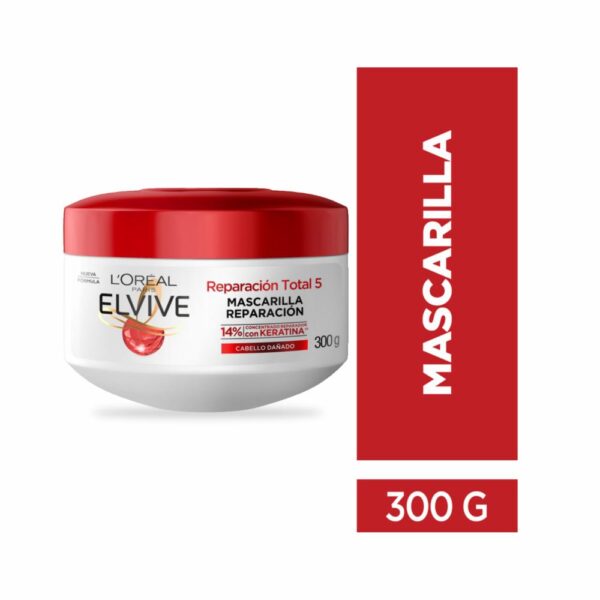 Mascarilla Capilar Reparación Total 5 Para Cabello Dañado ELVIVE L´ORÉAL 300 G