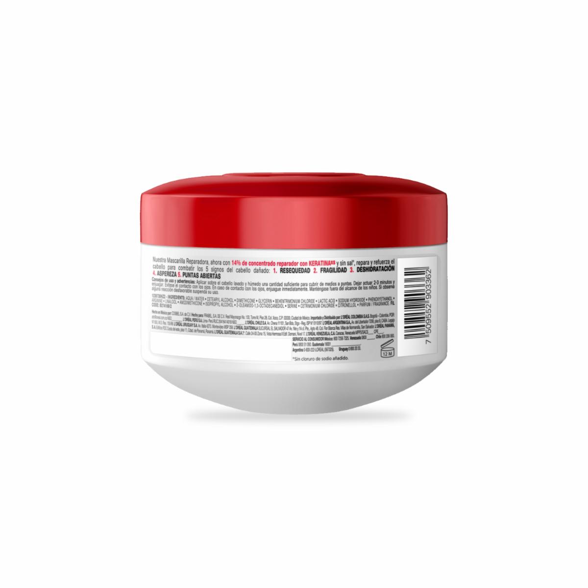 Mascara Capilar Reparación Total 5 Para Cabello Dañado ELVIVE L’ORÉAL 300 G