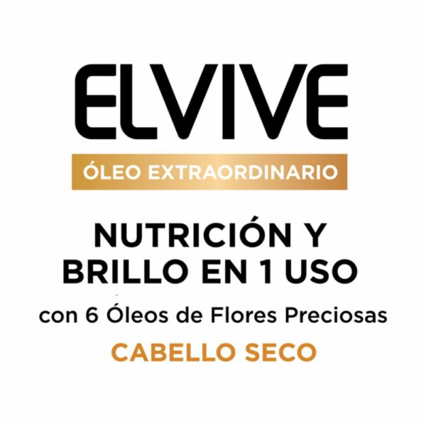 Aceite Capilar Óleo Extraordinario Para Todo Tipo De Cabello ELVIVE L´ORÉAL 100 Ml - Imagen 5