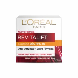 Crema Facial De Día Anti Arrugas + Extra Firmeza Fps 30 Revitalif L´ORÉAL 50 Ml