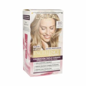 Tinte Para Cabello Tono 810 Rubio Claro Extra Profundo EXCELLENCE L´ORÉAL 1 Kit