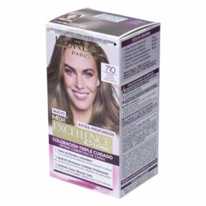 Tinte Para Cabello Tono 710 Rubio Cenizo Profundo EXCELLENCE L´ORÉAL 1 Kit