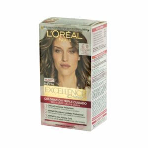 Tinte Para Cabello Tono 6.11 Rubio Oscuro Ceniza Profundo EXCELLENCE L´ORÉAL 1 Kit