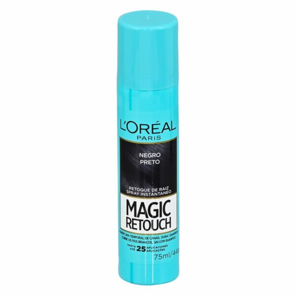 Retoque De Raíz Instantáneo Magic Retouch Negro L´ORÉAL Spray 75 Ml
