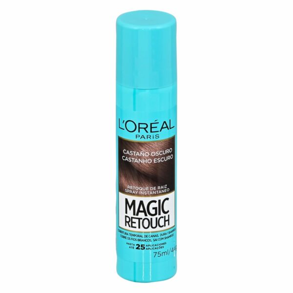Retoque De Raíz Instantáneo Magic Retouch Castaño Oscuro L´ORÉAL Spray 75 Ml