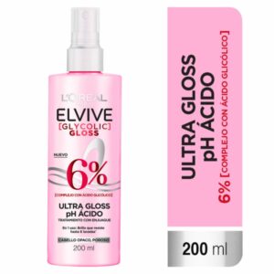 Tratamiento Capilar Glycolic Gloss Para Cabello Opacos Poroso ELVIVE L'ORÉAL 200 Ml