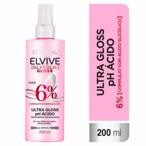 Tratamiento Capilar Glycolic Gloss Para Cabello Opacos Poroso ELVIVE L'ORÉAL 200 Ml