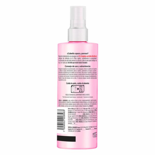 Tratamiento Capilar Glycolic Gloss Para Cabello Opacos Poroso ELVIVE L´ORÉAL 200 Ml - Imagen 10
