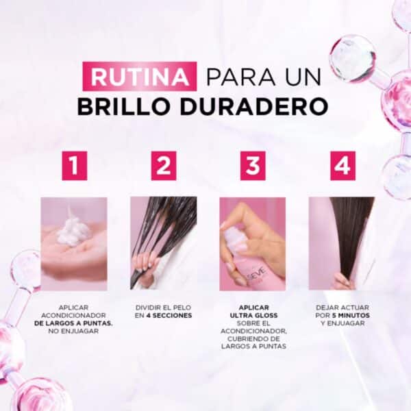 Tratamiento Capilar Glycolic Gloss Para Cabello Opacos Poroso ELVIVE L´ORÉAL 200 Ml - Imagen 3