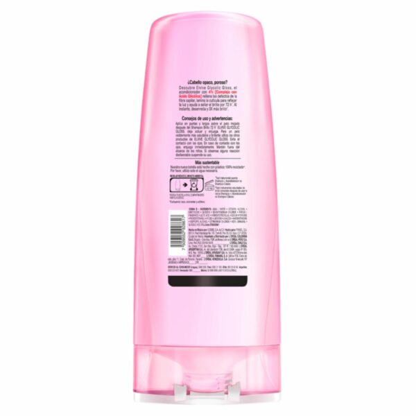 Acondicionador Capilar Glycolic Gloss Para Cabello Opacos Poroso ELVIVE L´ORÉAL 370 Ml - Imagen 9