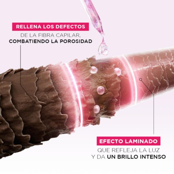 Crema Para Peinar Glycolic Gloss Para Cabello Opacos Poroso ELVIVE L´ORÉAL 300 Ml - Imagen 4