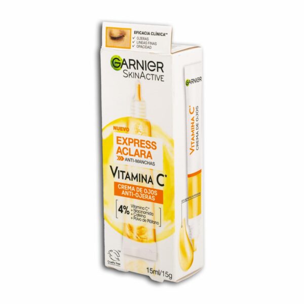 Crema De Ojos Aclarante Antimanchas Con Vitamina C GARNIER 15 Ml - Imagen 2