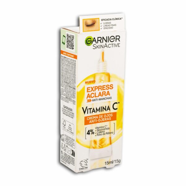 Crema De Ojos Aclarante Antimanchas Con Vitamina C GARNIER 15 Ml - Imagen 3