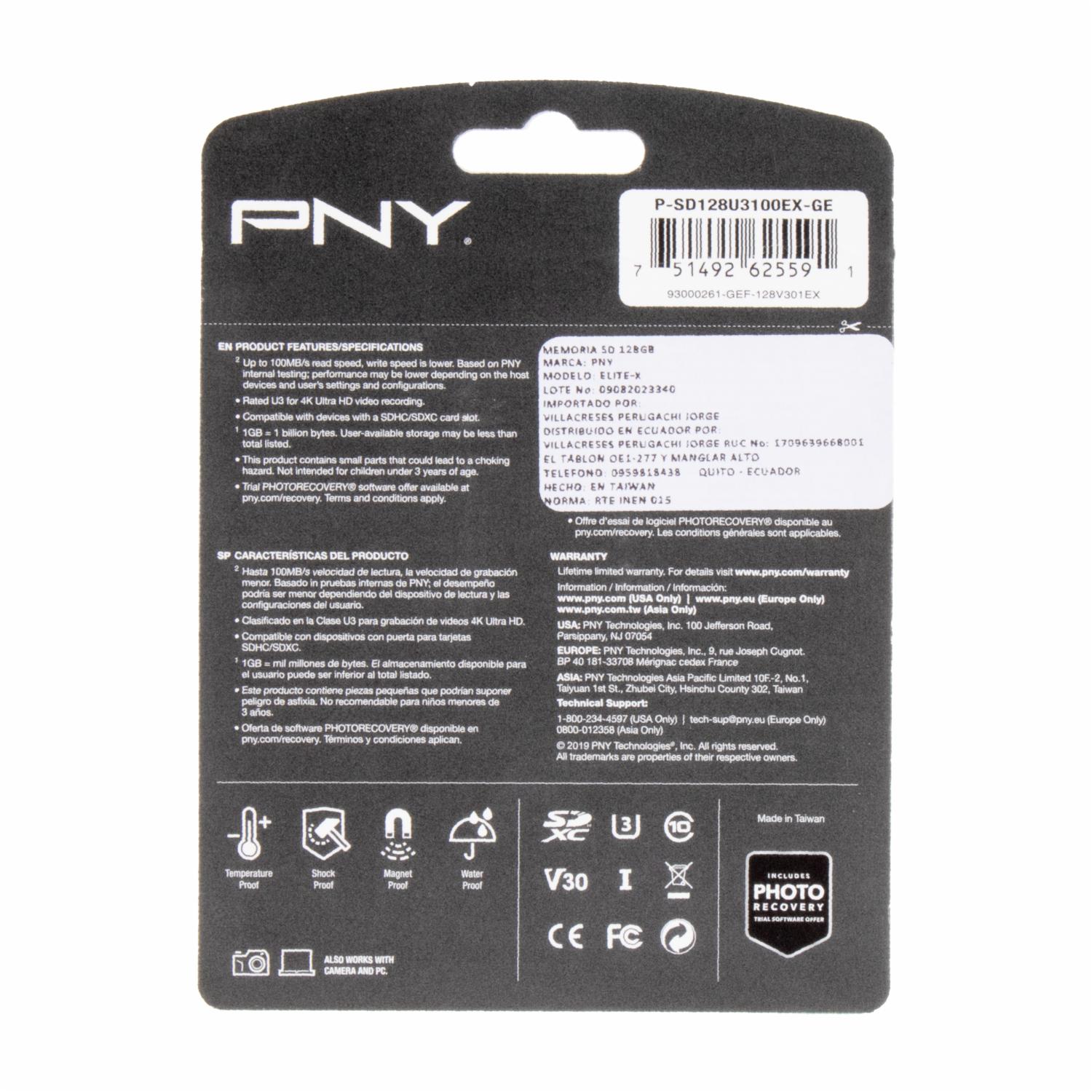 Memoria Flash Elite-X PNY 128 Gb