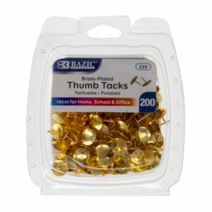 Tachuelas Doradas BAZIC X 200 Uds