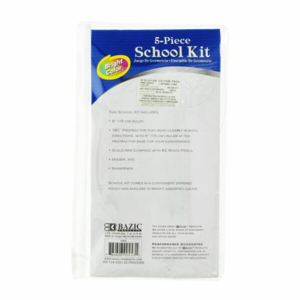 Kit Escolar Tipo Cartuchera BAZIC Unidad - Imagen 2