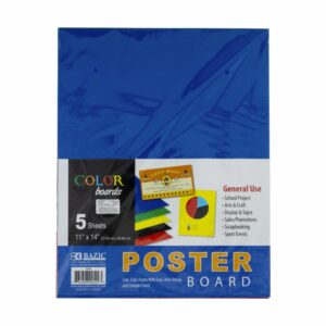 Cartulinas Multiculor Tamaño 11" X 14" BAZIC x 5 Uds
