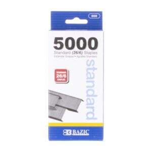Grapas Metálicas Standard 26/6 BAZIC X 5000 Uds