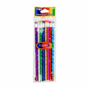 Lápices De Colores Surtido Con Borrador BAZIC X8 Uds
