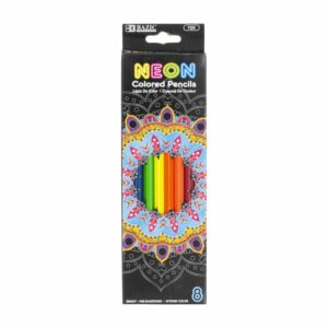 Lápices De Colores Set Neón BAZIC X8 Uds