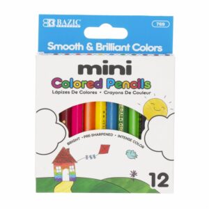 Lápices De Colores Set Surtido Mini BAZIC X12 Uds