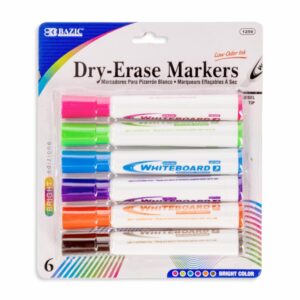 Marcadores De Colores Brillantes Chisel BAZIC X6 Uds