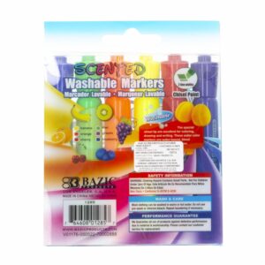 Marcadores De Colores Perfumados Lavables BAZIC X6 Uds