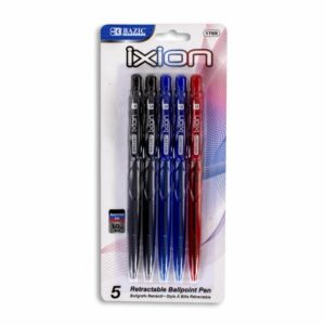 Bolígrafo Ixion Retráctil De Colores Surtidos BAZIC Unidad