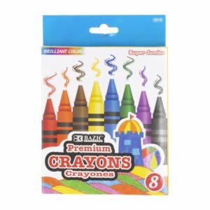 Crayones De Color Premium Super Jumbo BAZIC X8 Uds