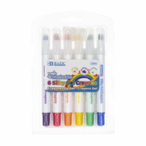 Crayones De Colores Silky Gel BAZIC X6 Uds