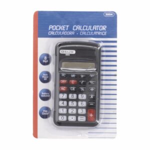 Calculadora Escolar 8 Digitos Con tapa BAZIC Unidad