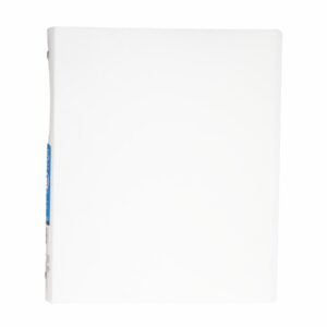 Carpeta De 3 Anillos Con Bolsillo Color Blanco Matte BAZIC Unidad