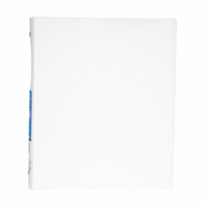 Carpeta De 3 Anillos Con Bolsillo Color Blanco Matte BAZIC Unidad