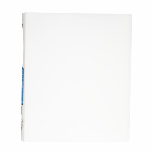 Carpeta De 3 Anillos Con Bolsillo Color Blanco Matte BAZIC Unidad