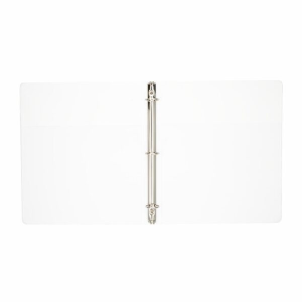 Carpeta De 3 Anillos Con 2 Bolsillos Color Blanca BAZIC Unidad - Imagen 2