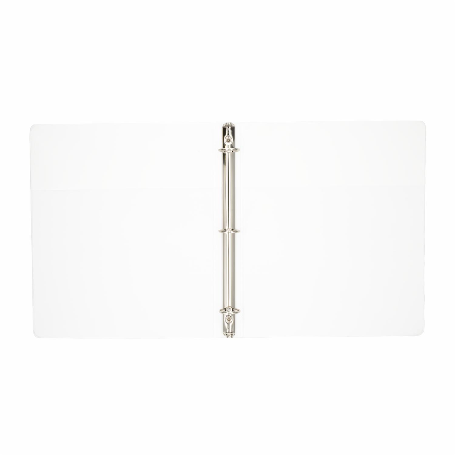 Carpeta De 3 Anillos Con 2 Bolsillos Color Blanca BAZIC Unidad - Imagen 2