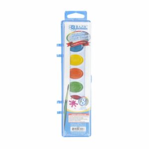Acuarela Semi Húmeda Con Pincel BAZIC 8 Cm
