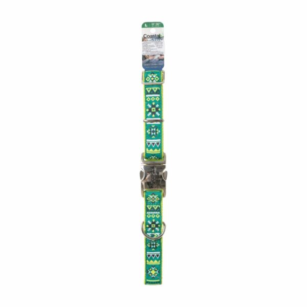 Collar Ajustable Para Perro Lima Estrellas RIBBON Grande