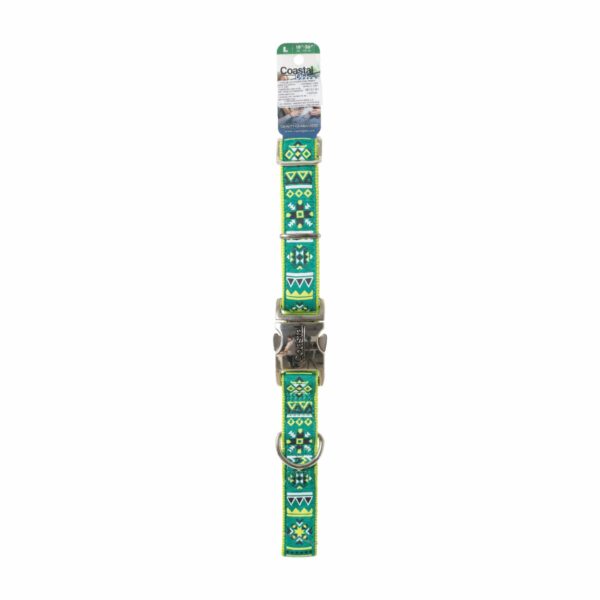 Collar Ajustable Para Perro Lima Estrellas RIBBON Grande