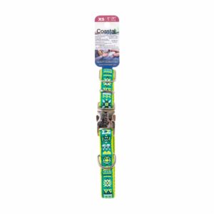 Collar Ajustable Para Perro Lima Estrellas RIBBON Pequeño