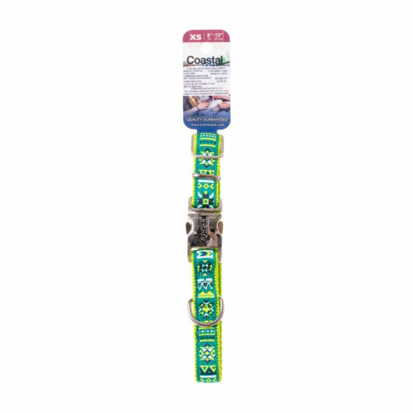 Collar Ajustable Para Perro Lima Estrellas RIBBON Pequeño