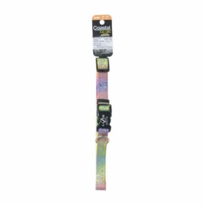 Collar Estampado Corazon Arco Iris Grande LAZER BRITE 5/8"X12"-18"